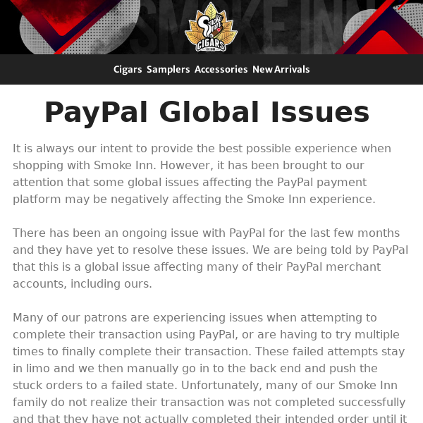 Paypal Global Issues