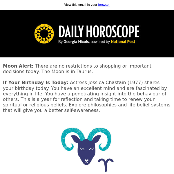 Your horoscope for March 24