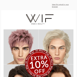 Discover Your New Look with Our Men's Wigs 😎