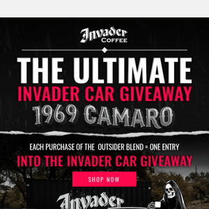 The Ultimate Invader Car Giveaway!