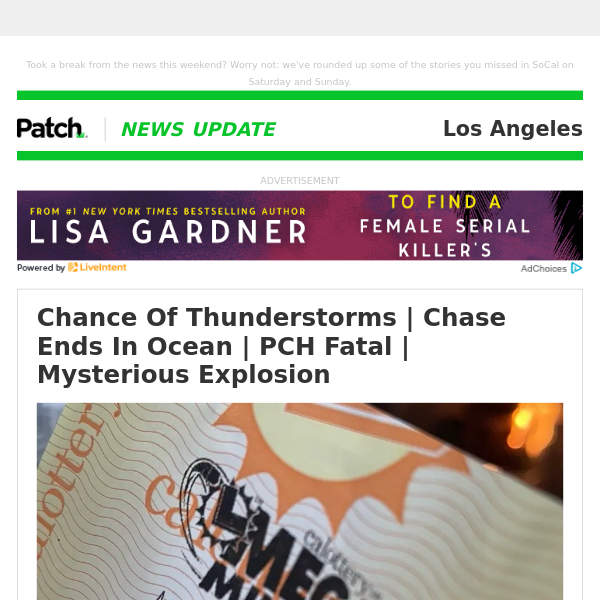 Chance Of Thunderstorms | Chase Ends In Ocean | PCH Fatal | Mysterious Explosion (Mon 9:22:44 AM)