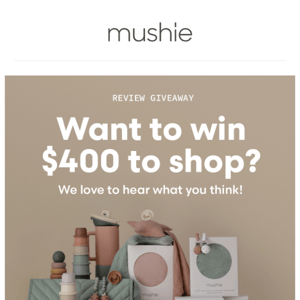 Win $400 to shop target + mushie! 🥰