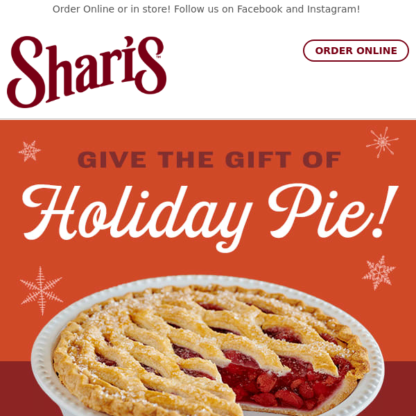 Give the gift of Holiday Pie! 🥧🎄