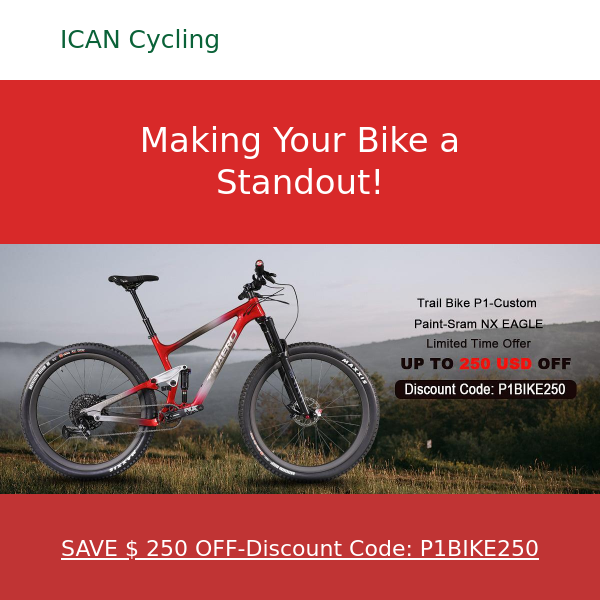 New Mountain Bike Designs from ICAN Cycling Now Available – Check Them Out!