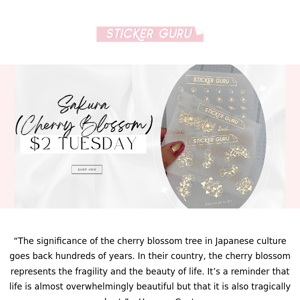 🌸 $2 Tuesday Cherry Blossoms 🌸