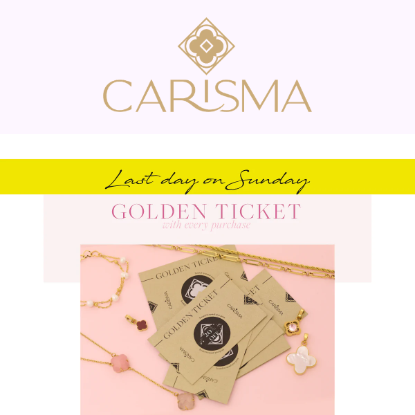 ✨Golden Ticket Offer Ends this Sunday! (Win up to 20% Off) ✨ Have you seen our new photo lockets? 😍