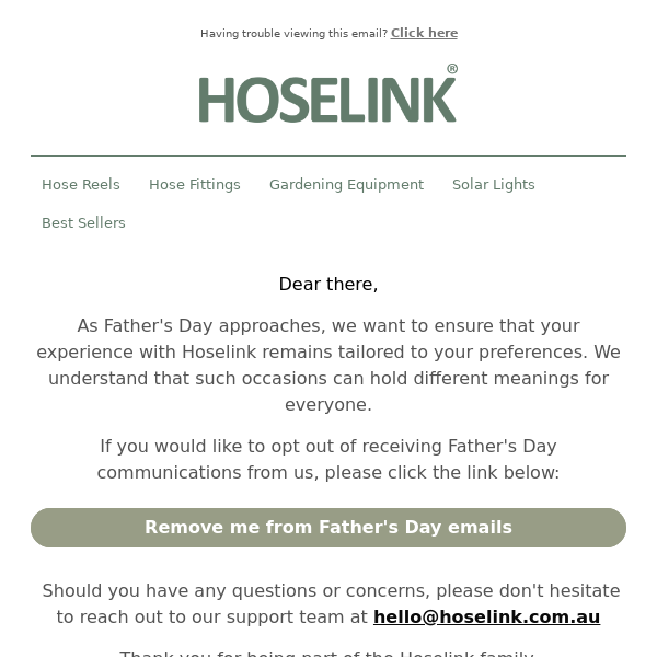 An Option To Opt-Out This Father's Day ❣️