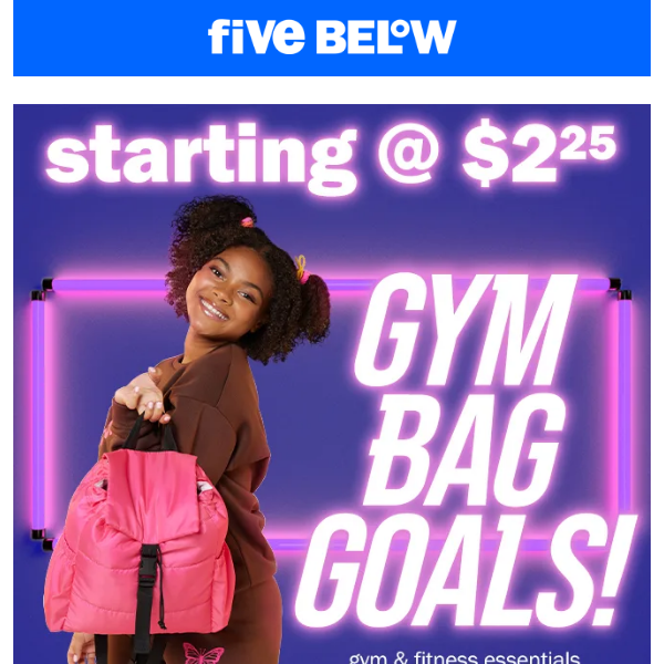 say YAS to gym bag faves!