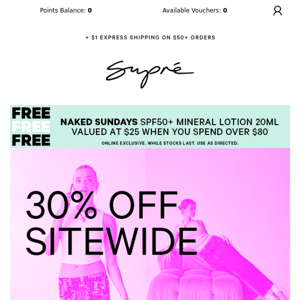 Hey Typo, Want 30% OFF SITEWIDE?