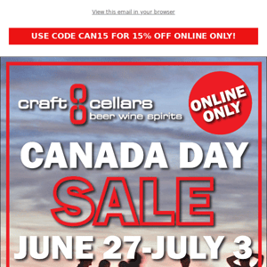 Our Canada Day Sale Starts Now!