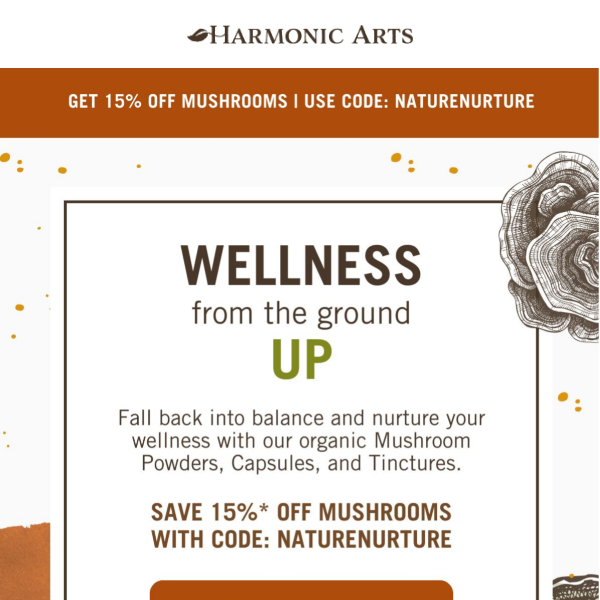 15% Off Mushrooms: Embrace Fall Wellness