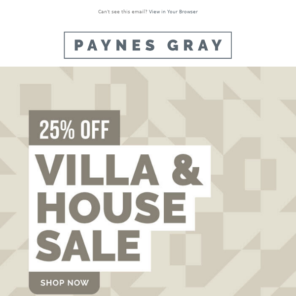 🥳 STILL HAPPENING // 25% off Villa & House
