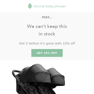 Psst... your items are low in stock!