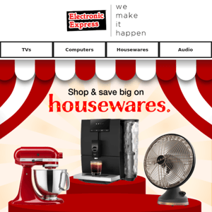 Shop Housewares & Save!