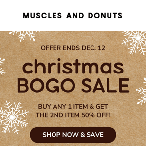 🙌 BOGO 50% OFF STARTS NOW 🙌