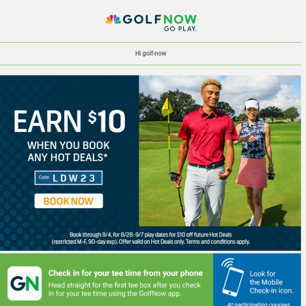 Chip it in with these Hot Deals - Golf Now
