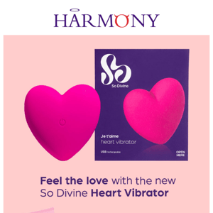 New So Divine Heart vibrator & Free Orgasm Gel