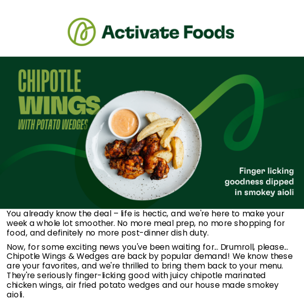 Chipotle Wings are back baby! 😋🌶️