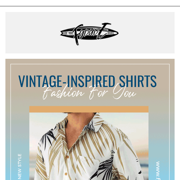 Vintage-Inspired Shirts Ready for the Weekend!!