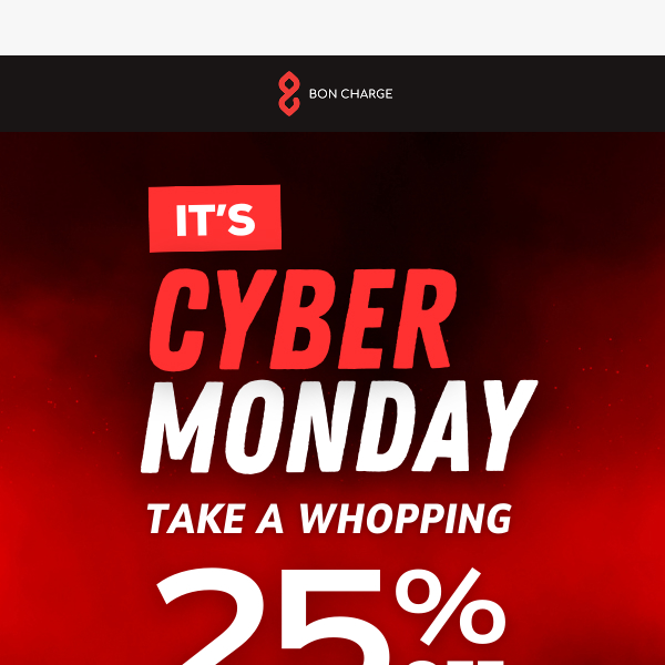 ⚠️ Shop Cyber Monday - 25% OFF! ⚠️