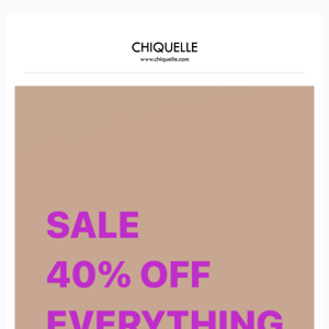 ENDING SOON: 40% OFF LITERALLY EVERYTHING.. 😭