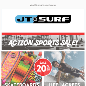 Action sports ON SALE!