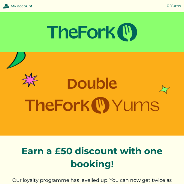 Book one of these great restaurants and earn a £50 discount! 😍