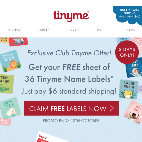 Iron On Clothing Labels - Tinyme US