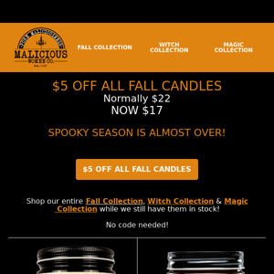 FLASH SALE - Stock Up on Fall Candles