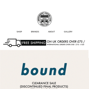 bound: Final Clearance Sale 🚨