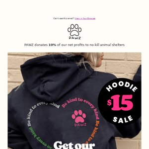 Alert! $15 Be Kind Hoodie