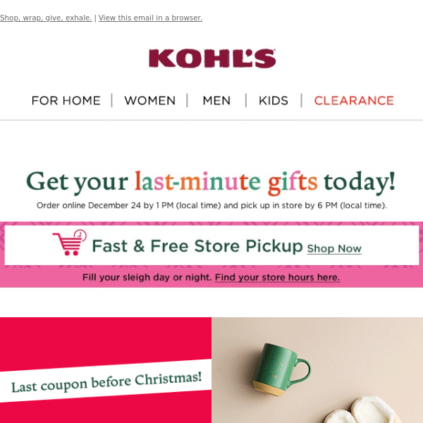 Friendly reminderDon't forget about the Kohl's clearance