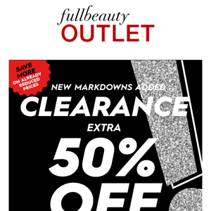 ONLY 24 HOURS LEFT to take an extra 50% off clearance