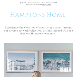 🏠 Hamptons Artwork For Every Style