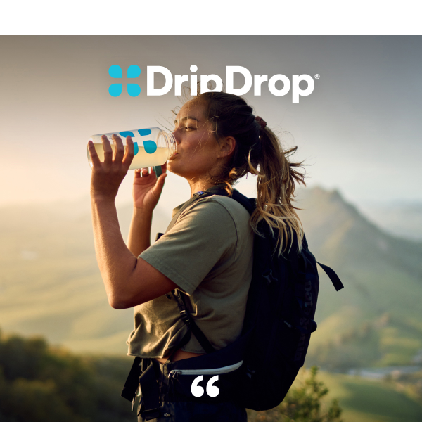 Drink DripDrop, do good 💙