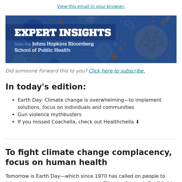 Putting health front and center in the climate change conversation