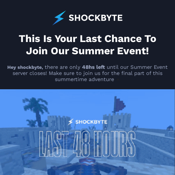 Last 48hs To Join Our Minecraft Summer Event ☀️