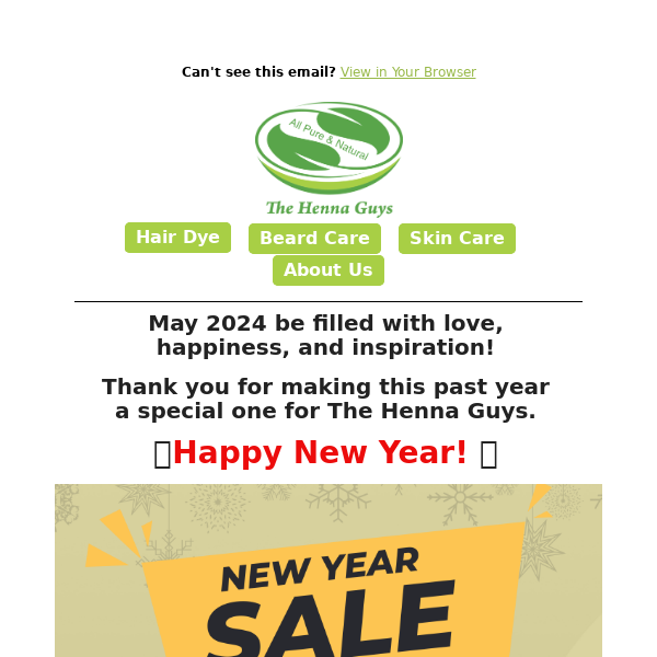 Start Off 2024 Right - With Our New Year Sale!