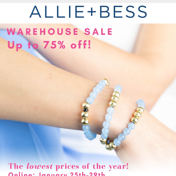 🎉 Sale Alert: The Warehouse Sale is LIVE Now!