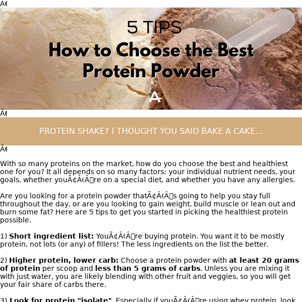 Guide: How to Choose the Best Protein