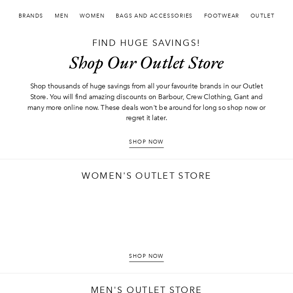 Outlet discount outlet online