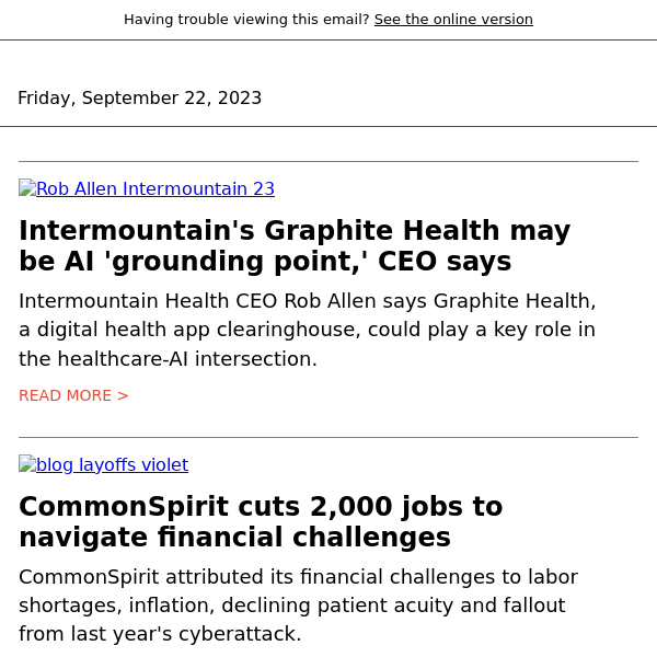 What Intermountain's Graphite Health could mean for AI in healthcare