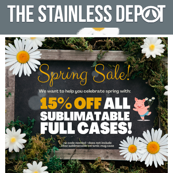 Hi Spring🌼, Hello 15% off sublimatable cases!