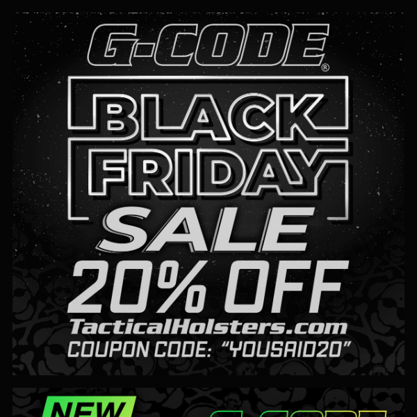 20% OFF Black Friday Sale!!!
