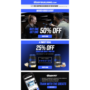 🎉 Buy 1, Get 1 50% OFF Event! + A SWEET Deal on Signature Whey Protein!