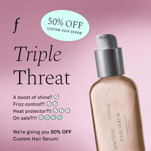 50% off a TRIPLE threat