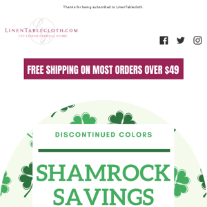 Shamrock Savings Event