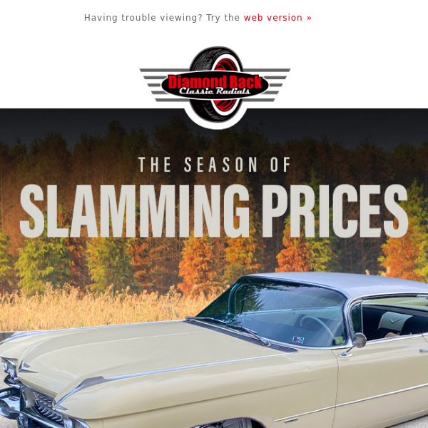 The Season of Slamming Prices Has Arrived!