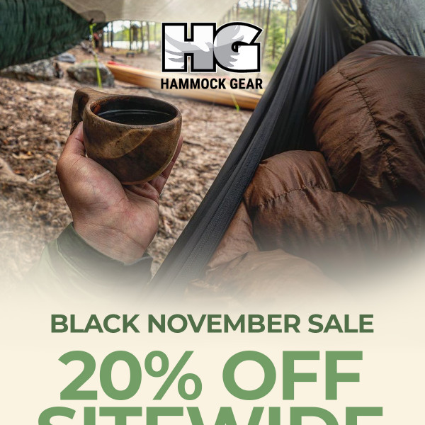 Black November Sale is ON! Get 20% Off