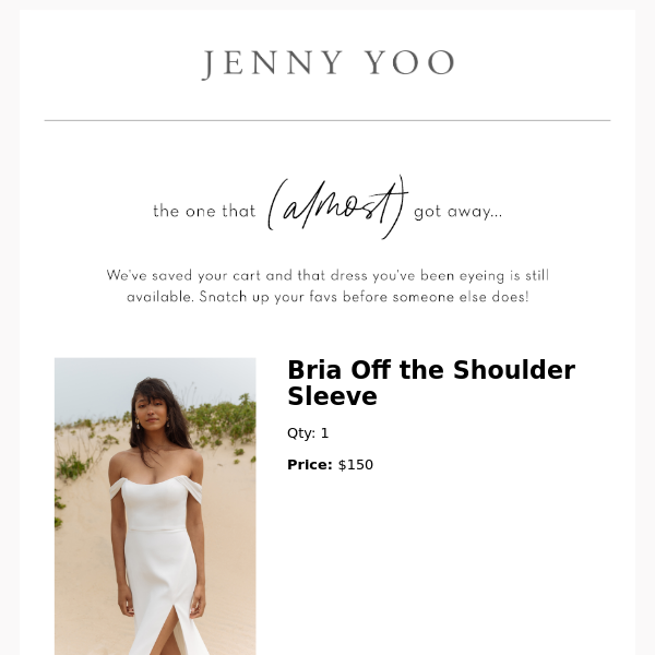 Bria Off the Shoulder Sleeve by Jenny Yoo